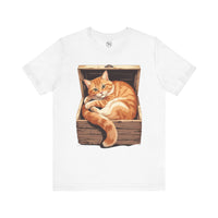 Whimsical Cat Graphic Tee for Cat Lovers